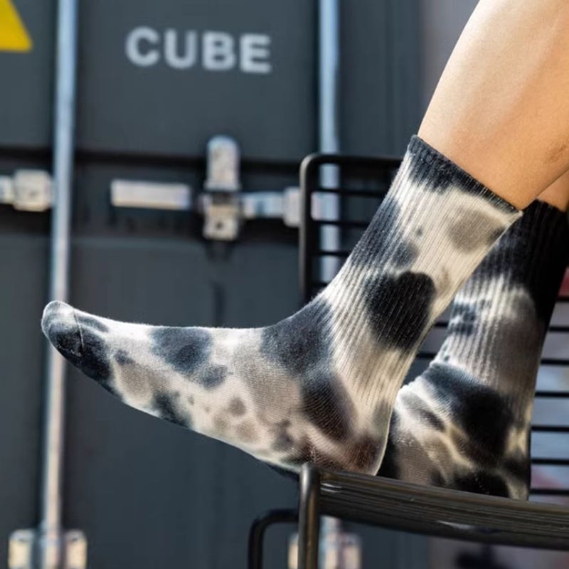 Basketbalsokken, Amerikaanse dye sokken, middenzool voor heren, dikke handdoeksokken, lange sokken, luskatoen, ins, trendy handdoekbodem