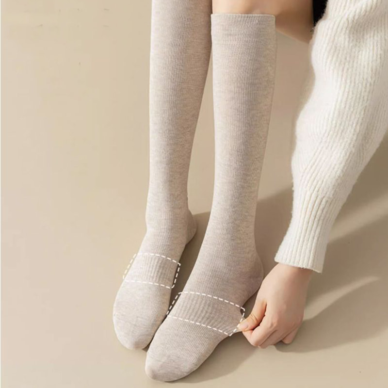 Kalfsokken, Kinderveer en Herfst Japanse stijl Solid Color, Half Cut -druk, JK Slim Leg Socks