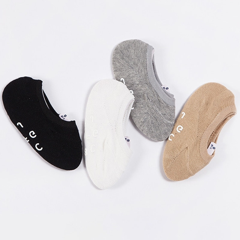 Ondiepe mond onzichtbare kinderboten, dunne katoen, anti slip babysokken, kindersokken, gekamd katoen Ondiepe mond onzichtbare kinderboten, dunne katoen, anti slip babysokken, kindersokken, gekamd katoen