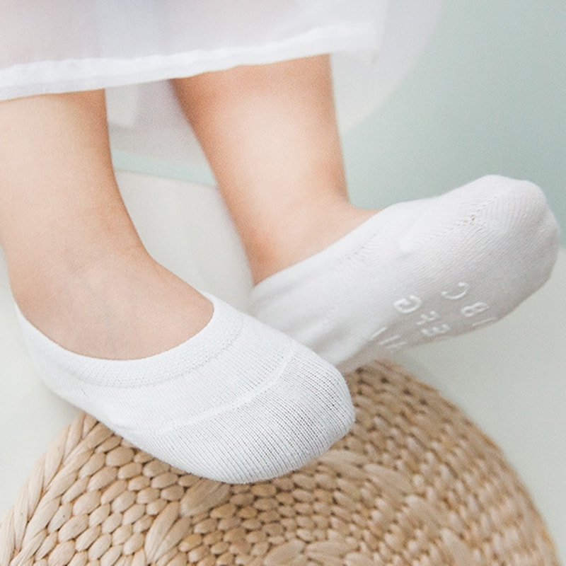Ondiepe mond onzichtbare kinderboten, dunne katoen, anti slip babysokken, kindersokken, gekamd katoen Ondiepe mond onzichtbare kinderboten, dunne katoen, anti slip babysokken, kindersokken, gekamd katoen