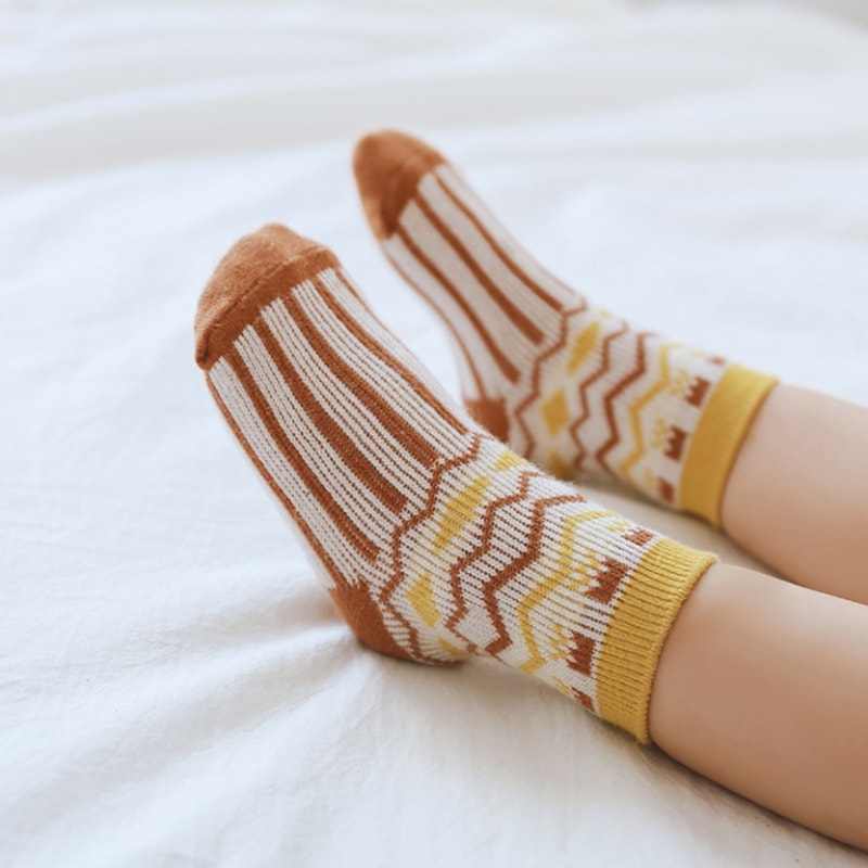 Dubbele naaldkinderen sokken, antiklislijm, loopsokken, losse mond babysokken, pasgeboren babysokken Dubbele naaldkinderen sokken, antiklislijm, loopsokken, losse mond babysokken, pasgeboren babysokken